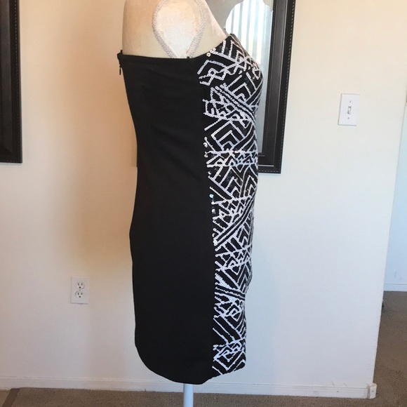 Bebe strapless sequence dress. - Picture 2 of 4
